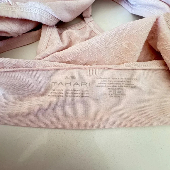 Tahari || Sports Bra Baby Pink Floral XL - Picture 7 of 7